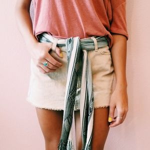 FP Tan Denim Mini Skirt 20% OFF EVERYTHING